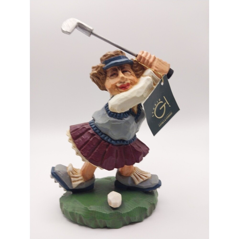 David Frykman  “The Golfer Hole In One”  Woman Golfing Figurine 1998